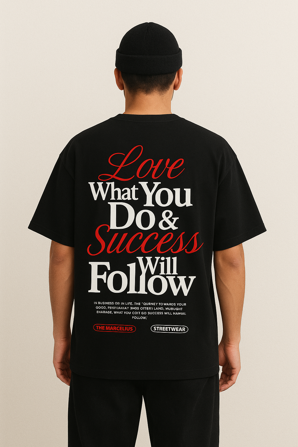 Back Printed Over Sized T-Shirt